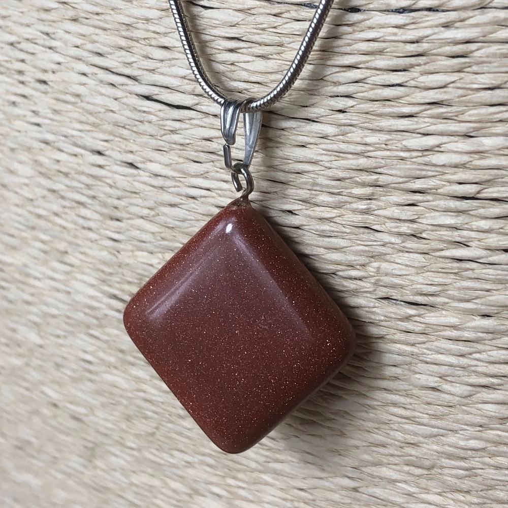 🔥HOT SALE🔥Red Goldstone Boho Chakra Necklace